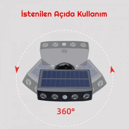 Exeo Solar LED Güneş Enerjili Bahçe Duvar Lambası 2Li Paket Exeo Solar LED Güneş Enerjili Bahçe Duvar Lambası 2Li Paket