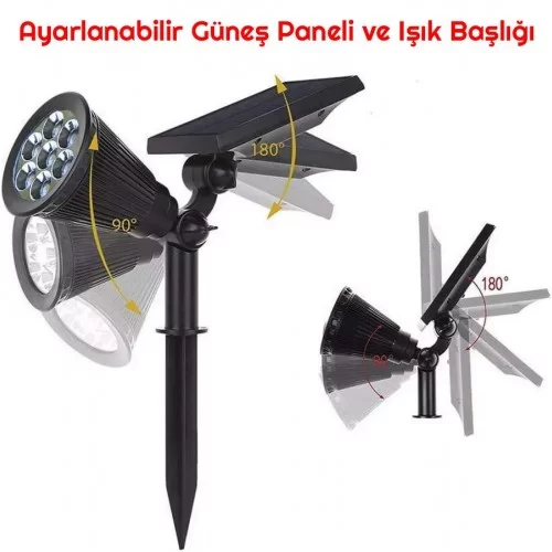 Exeo Solar RGB LED Bahçe Aydınlatma Güneş Enerjili Lamba