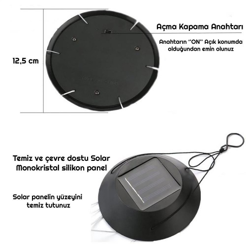 Exeo Top Motif Dekoratif Bahçe Balkon Süsleme Solar Peri LED Exeo Top Motif Dekoratif Bahçe Balkon Süsleme Solar Peri LED