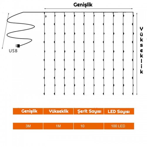 Exeo USB Perde Peri Led Kumandalı Dekoratif Su Geçirmez Beyaz Exeo USB Perde Peri Led Kumandalı Dekoratif Su Geçirmez Beyaz