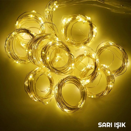 Exeo USB Perde Peri Led Kumandali Dekoratif Su Geçirmez Sarı Exeo USB Perde Peri Led Kumandali Dekoratif Su Geçirmez Sarı