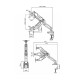 Exeo V8 17"-30" Amortisörlü Monitör Masa Tutucu Kol Stand Exeo V8 17"-30" Amortisörlü Monitör Masa Tutucu Kol Stand