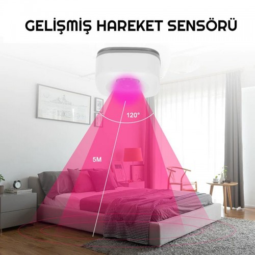 Exeo Wi-Fi Akıllı PIR Dedektör Sensörü Tuya Destekli Exeo Wi-Fi Akıllı PIR Dedektör Sensörü Tuya Destekli