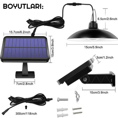 Güneş Enerjili Şarjlı Lamba Solar LED Aydınlatma Sarı Işık Güneş Enerjili Şarjlı Lamba Solar LED Aydınlatma Sarı Işık