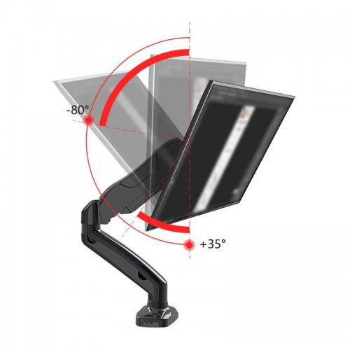 Kaloc KLC-V8 17"-30" Amortisörlü Monitör Masa Tutucu Kol Stand