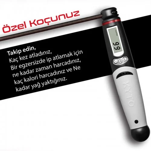 KYTO Ayarlanabilir Dijital Sayaçlı Atlama İpi Alarm Sayaç 3mt KYTO Ayarlanabilir Dijital Sayaçlı Atlama İpi Alarm Sayaç 3mt