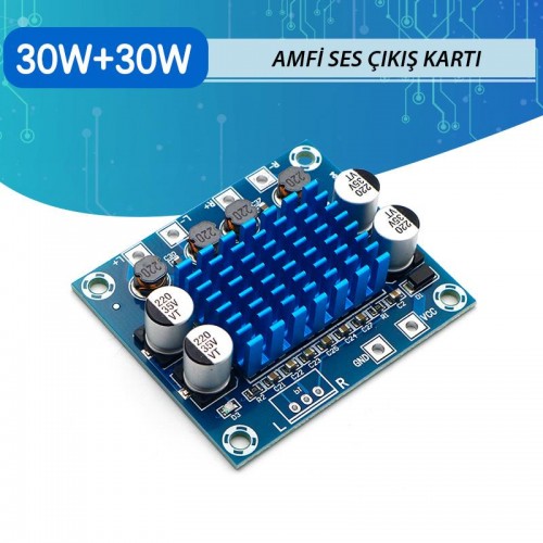 TPA3110 Dijital Stereo Anfi 2x 30W 2.0 Amfi Devresi Kartı Bordu TPA3110 Dijital Stereo Anfi 2x 30W 2.0 Amfi Devresi Kartı Bordu